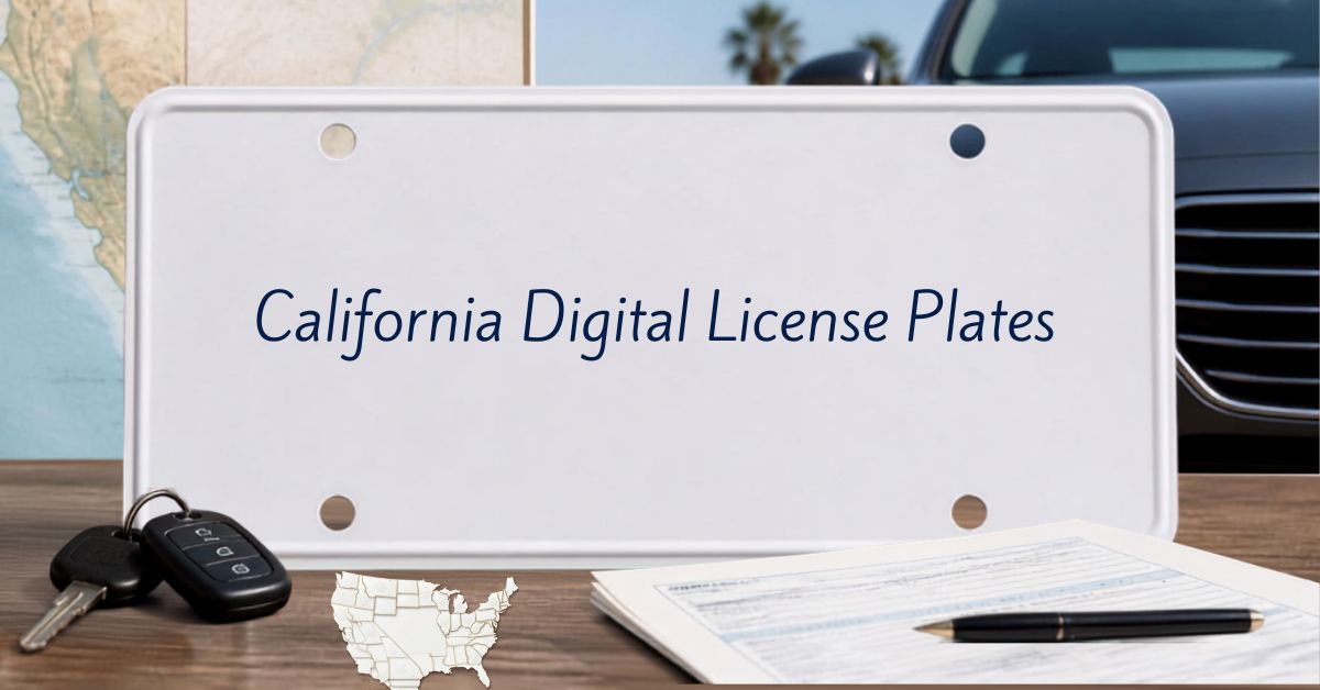 California Digital License Plates