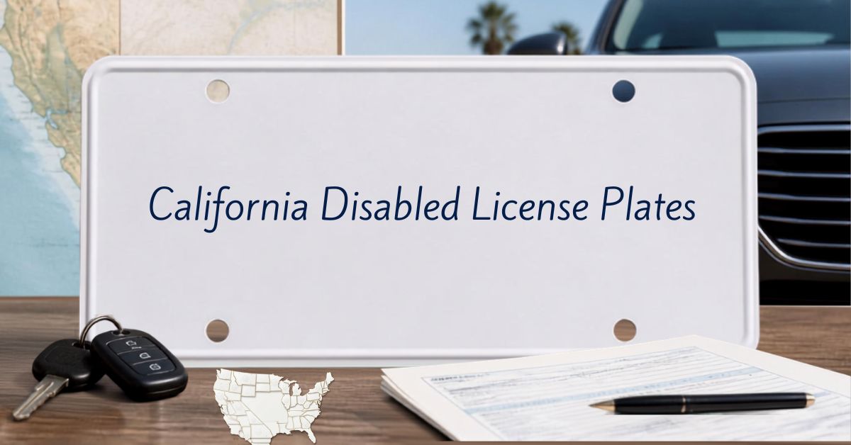 California Disabled License Plates