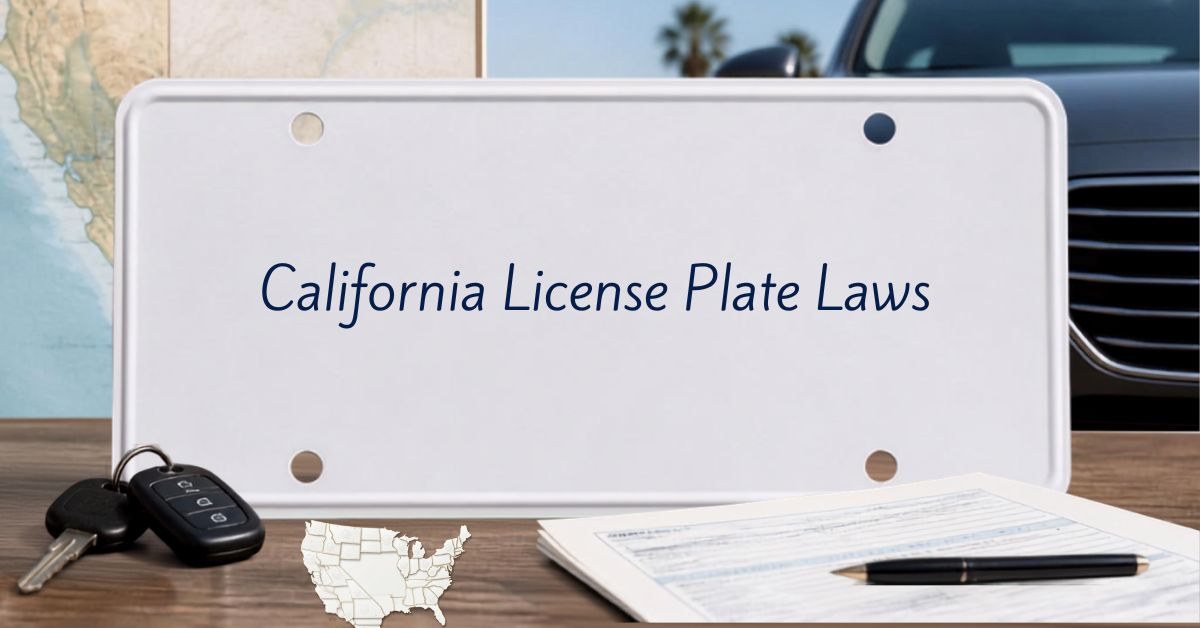 California License Plate Laws