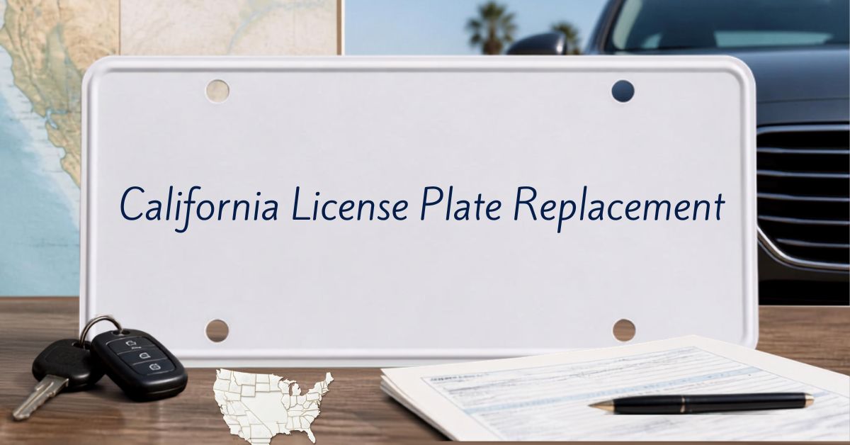 California License Plate Replacement