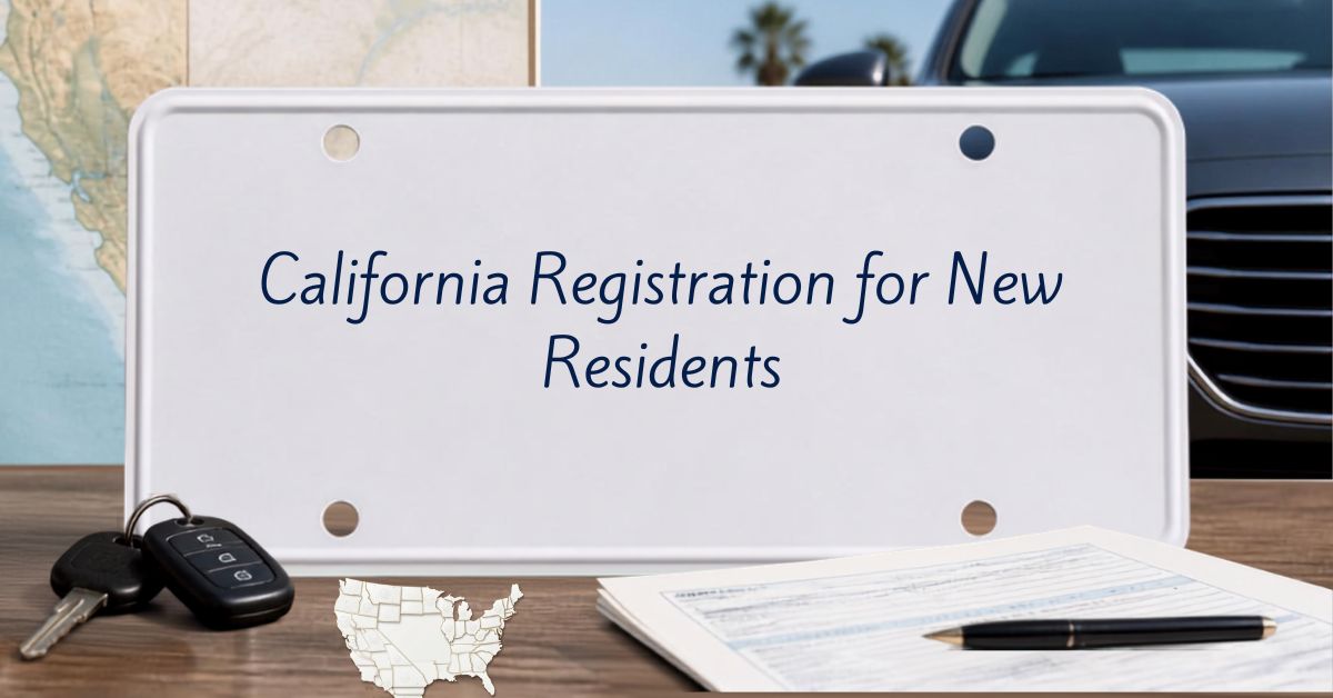 California Registration for New Residents