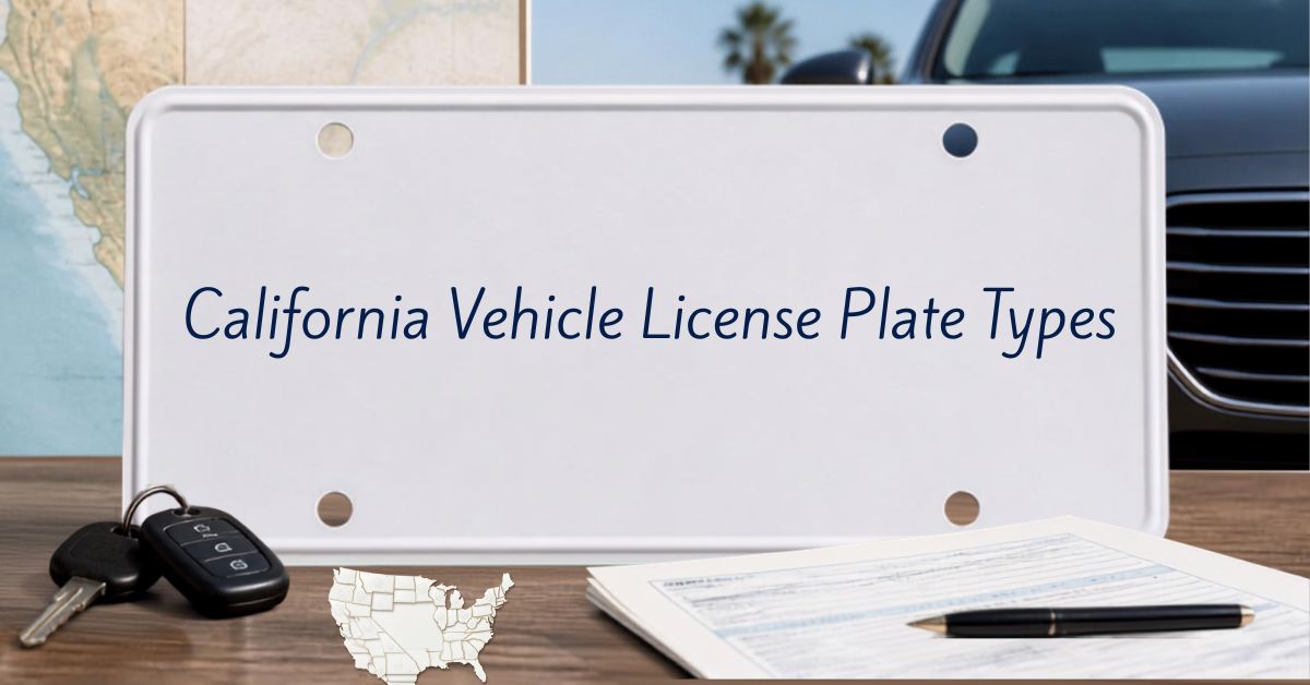 California Vehicle License Plate Types