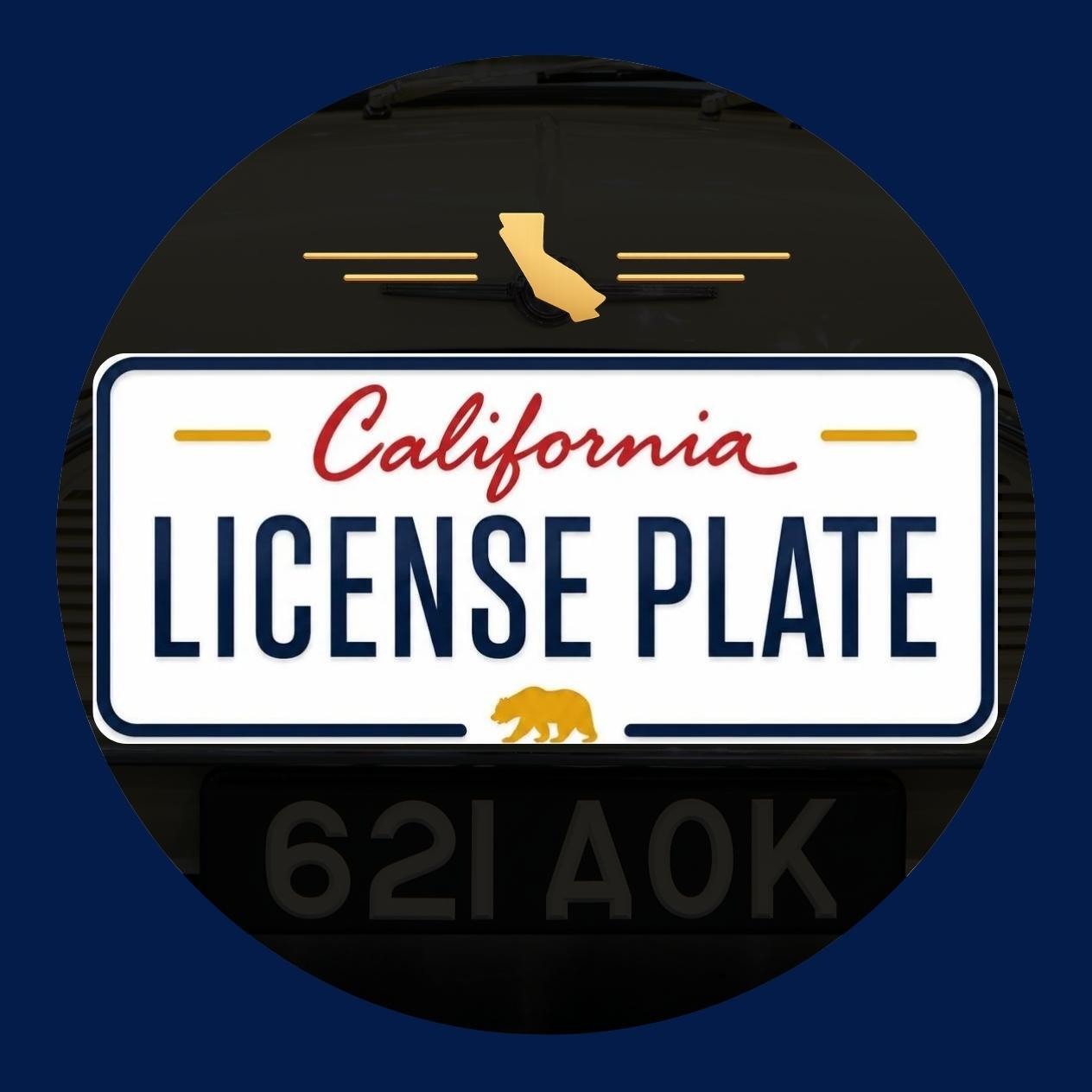 California License Plate